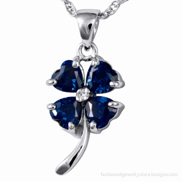 New Fashion Four Leaf Clover Necklace Sterling Silver 925 Pendant, Fashionjewelry